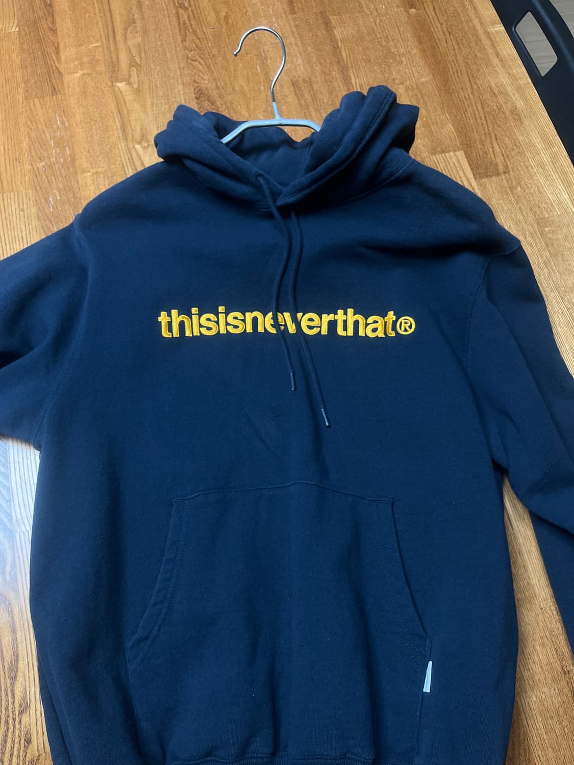 디스이스네버댓 네이비 후드 s 상품이미지2