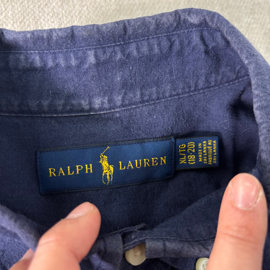 95 폴로랄프로렌 네이비 코튼 셔츠  상품이미지3