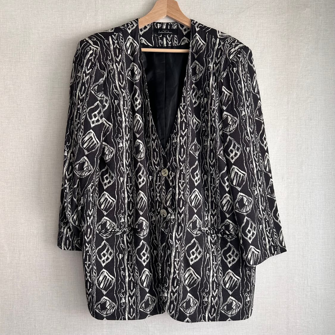 Vintage Pattern Single Jacket  상품이미지1