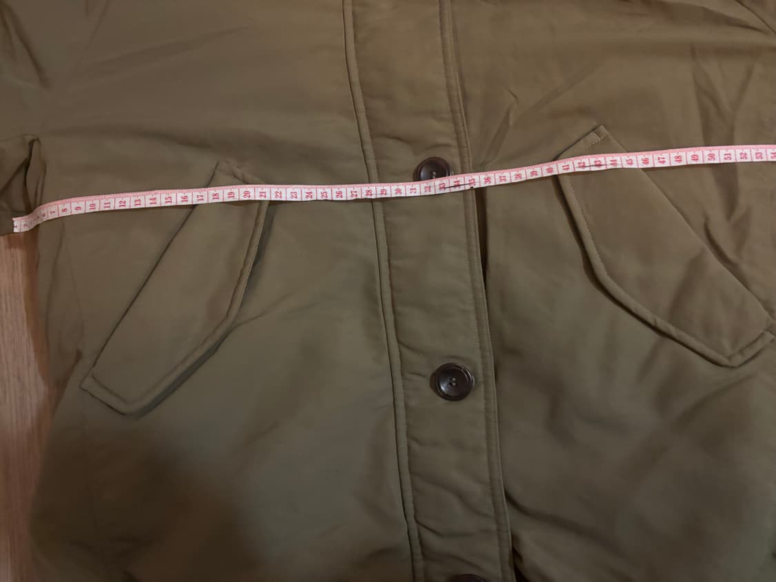 상태최상 지컷 빅사가퍼 구스다운 야상형 중기장 패딩 55(66가능) 상품이미지6