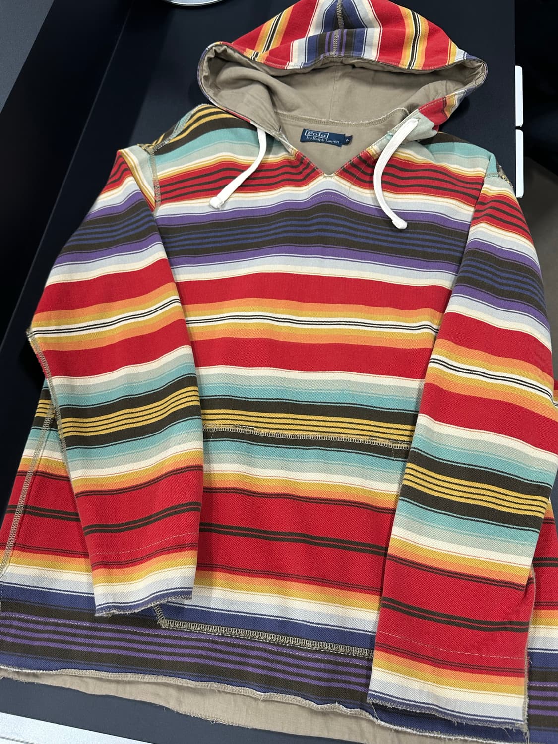 폴로 랄프로렌 에스닉 스트라이프 후드티 상품이미지4