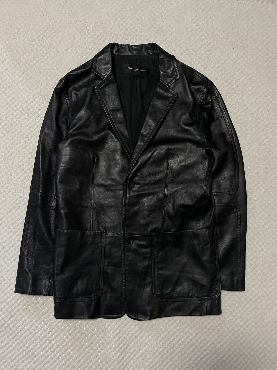 KENNETH COLE 케네스 콜 웨스턴 무드 램스킨 양가죽 레더 자켓 상품이미지1