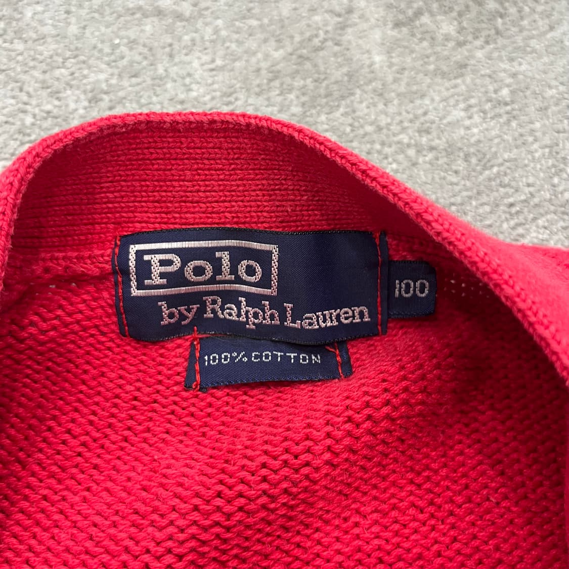 100 폴로 랄프로렌 90s 코튼 가디건 상품이미지4