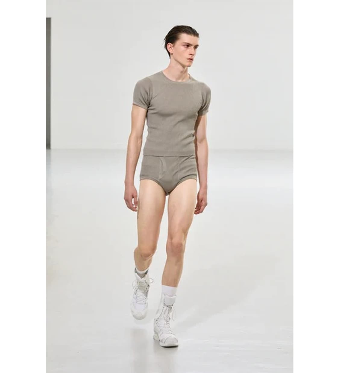 T-shirt silk knitwear black 상품이미지3