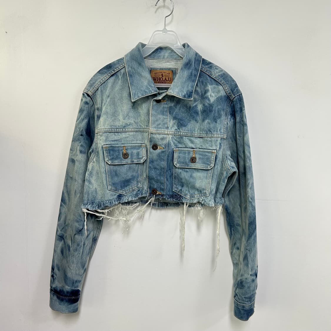 후아유 커스텀 크롭 청자켓[689] 상품이미지3