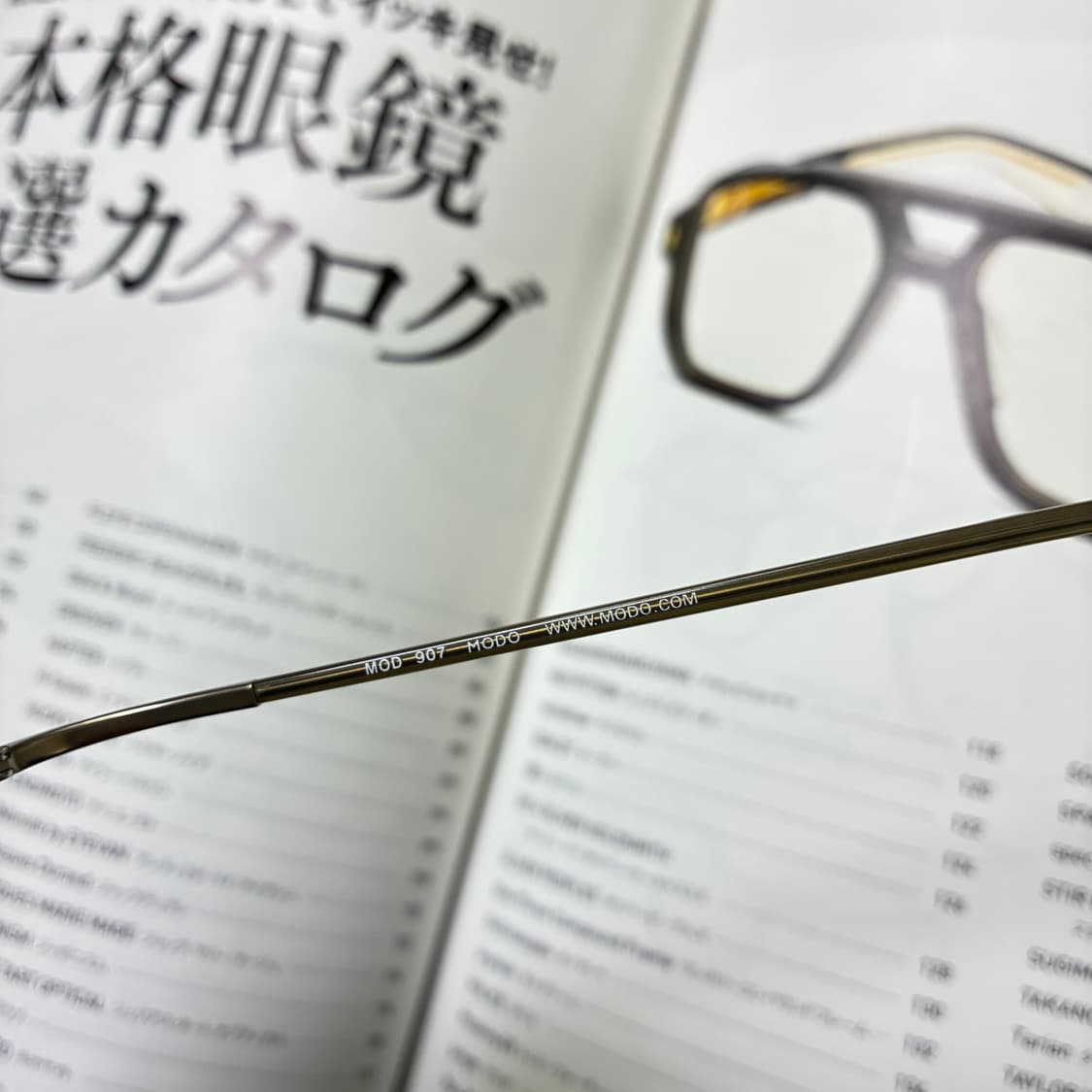 일본 내수용 반무테 티타늄 안경 상품이미지5