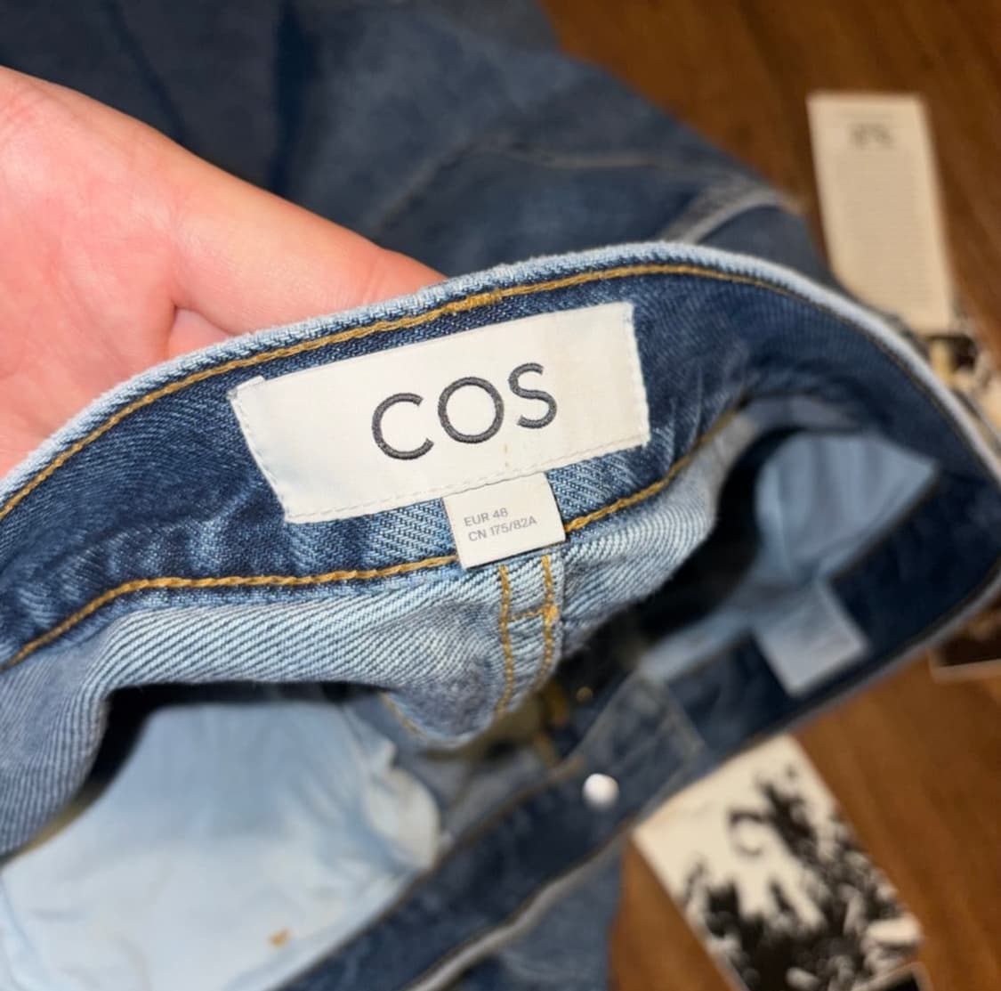 COS 코스 중청 부츠컷 데님 플레어진 48(32인치) 상품이미지4