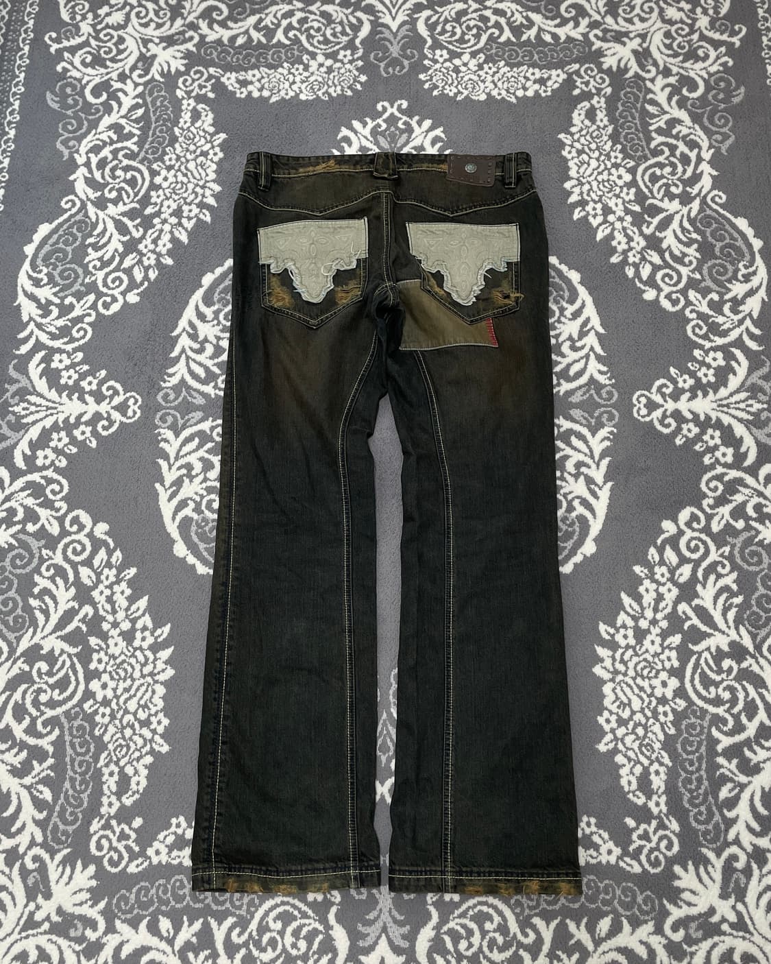 Antik Denim 에스닉 디스트레스드 바지 상품이미지1