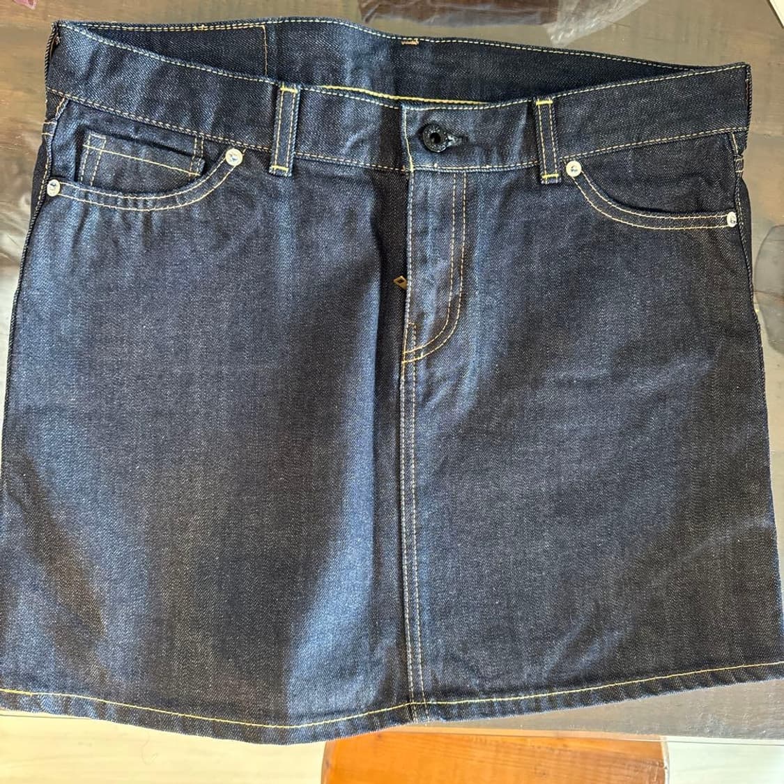 BAPE 베이프 자수 데님 미니 스커트 치마 상품이미지2