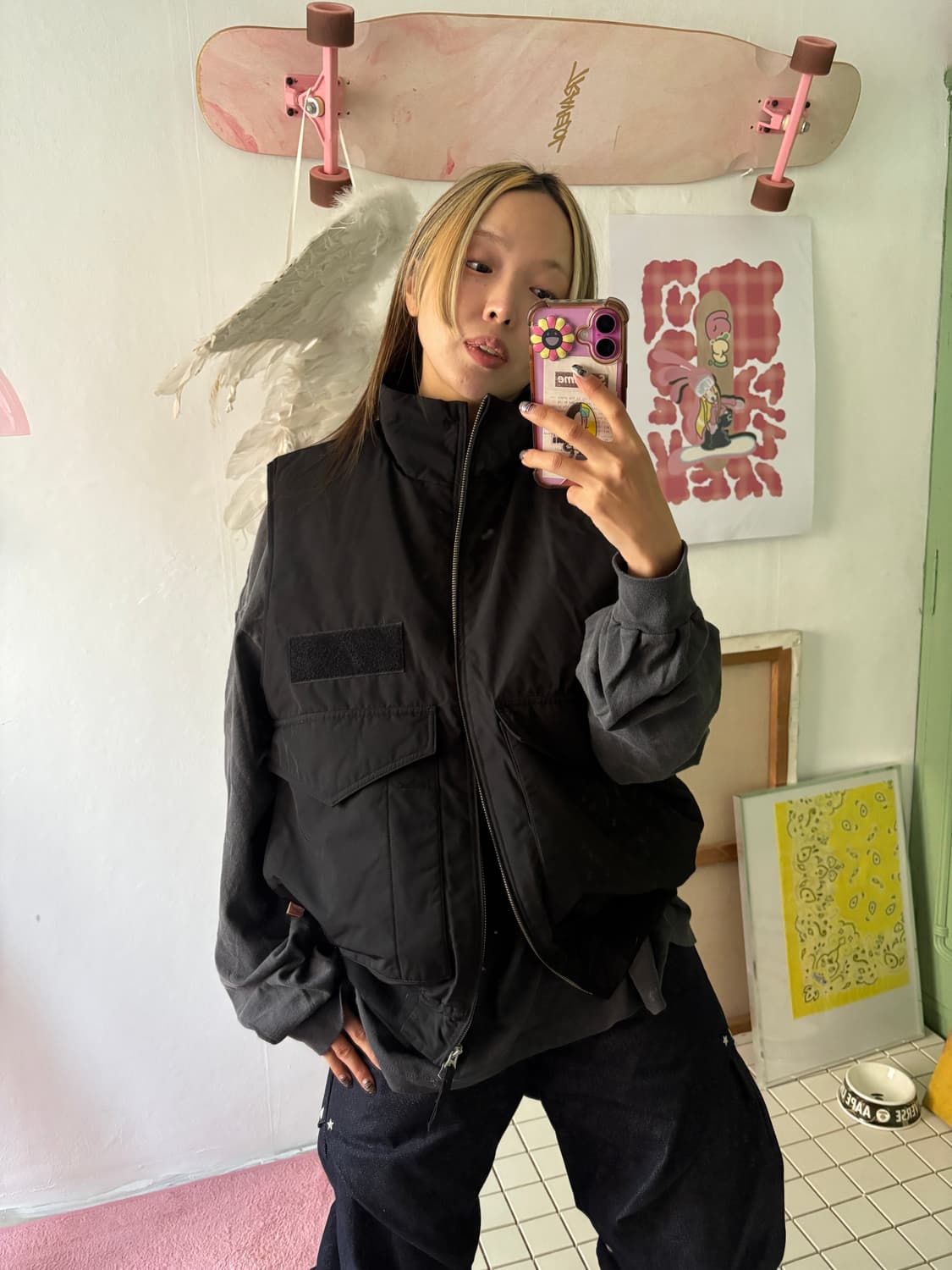 밀리터리 베스트 ( 카키) 상품이미지2