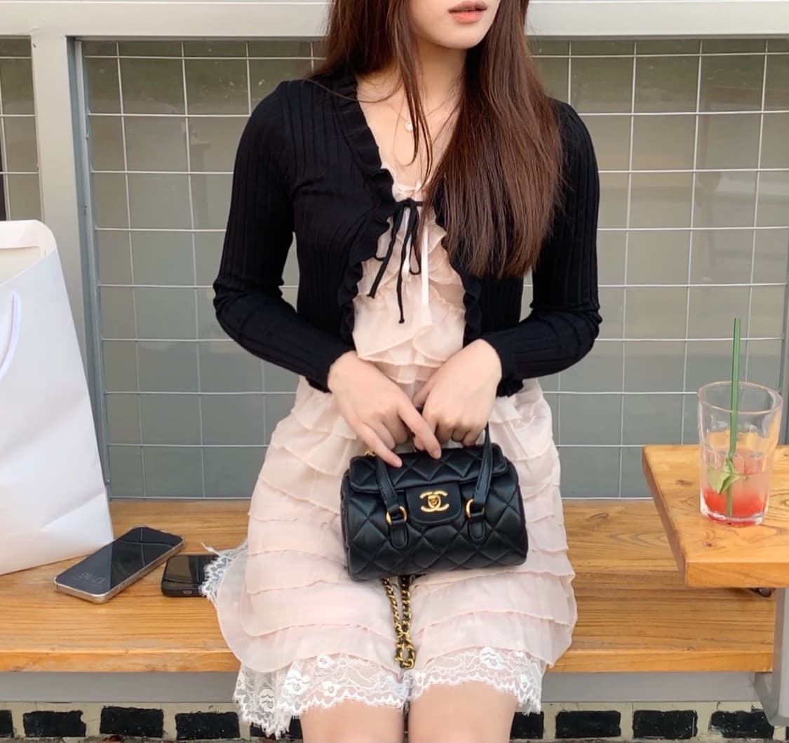 샤넬VIP 보스턴 레더 미니핸들백 체인백 선물  상품이미지9