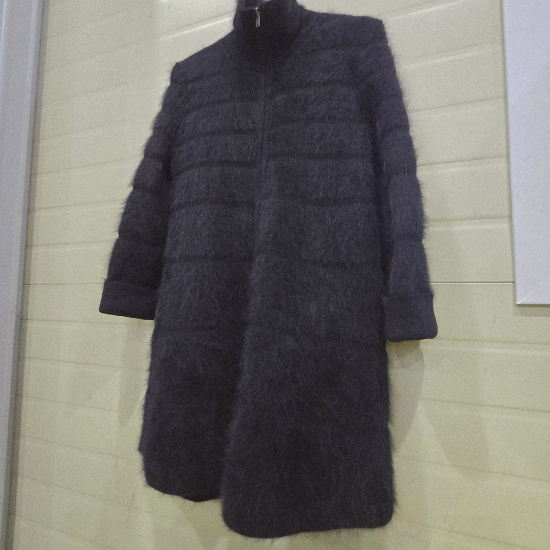 LIST 앙고라 코트 블랙 55사이즈 상품이미지5