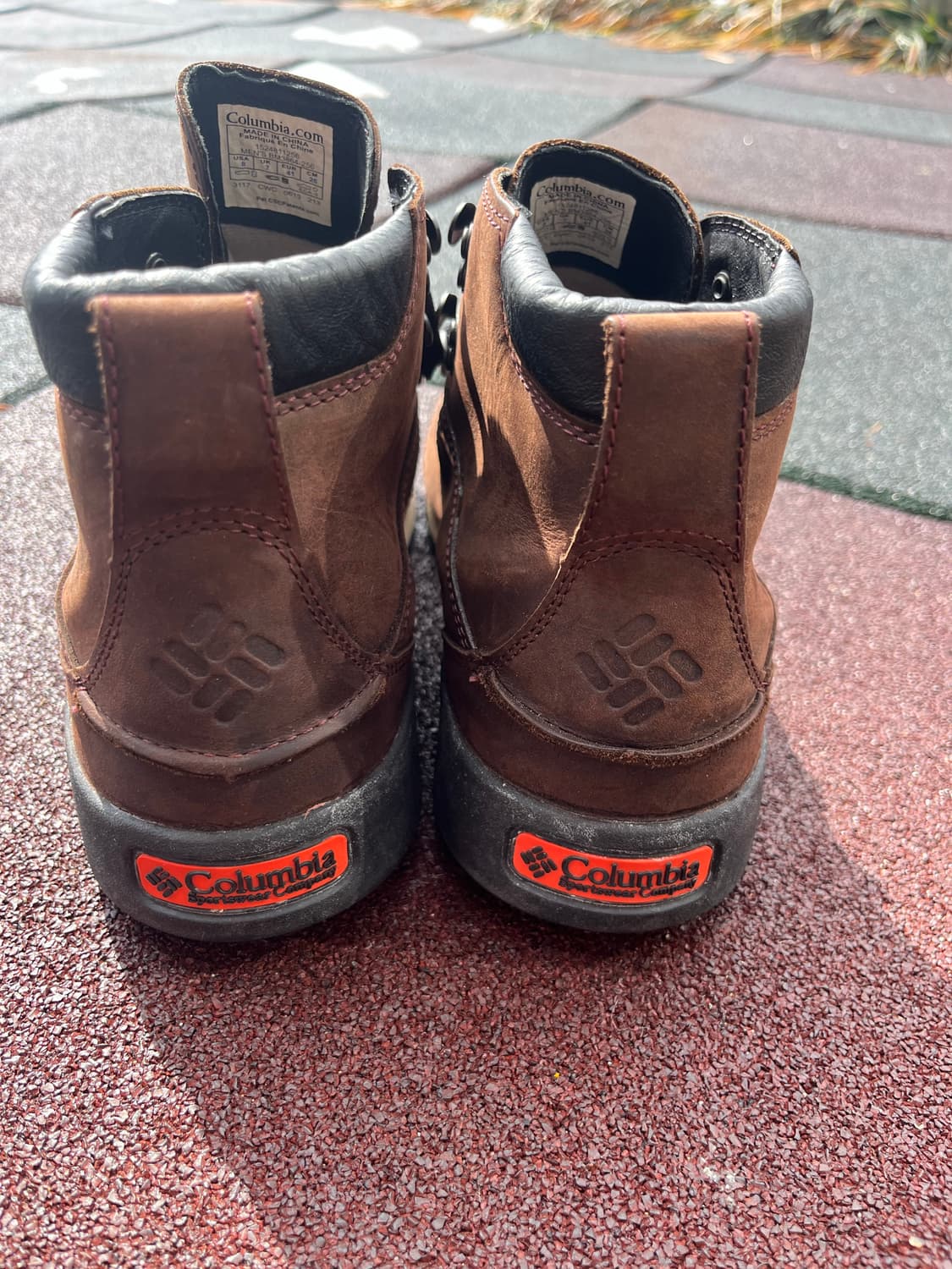 컬럼비아 브라운 레더 하이킹 등산화 상품이미지3