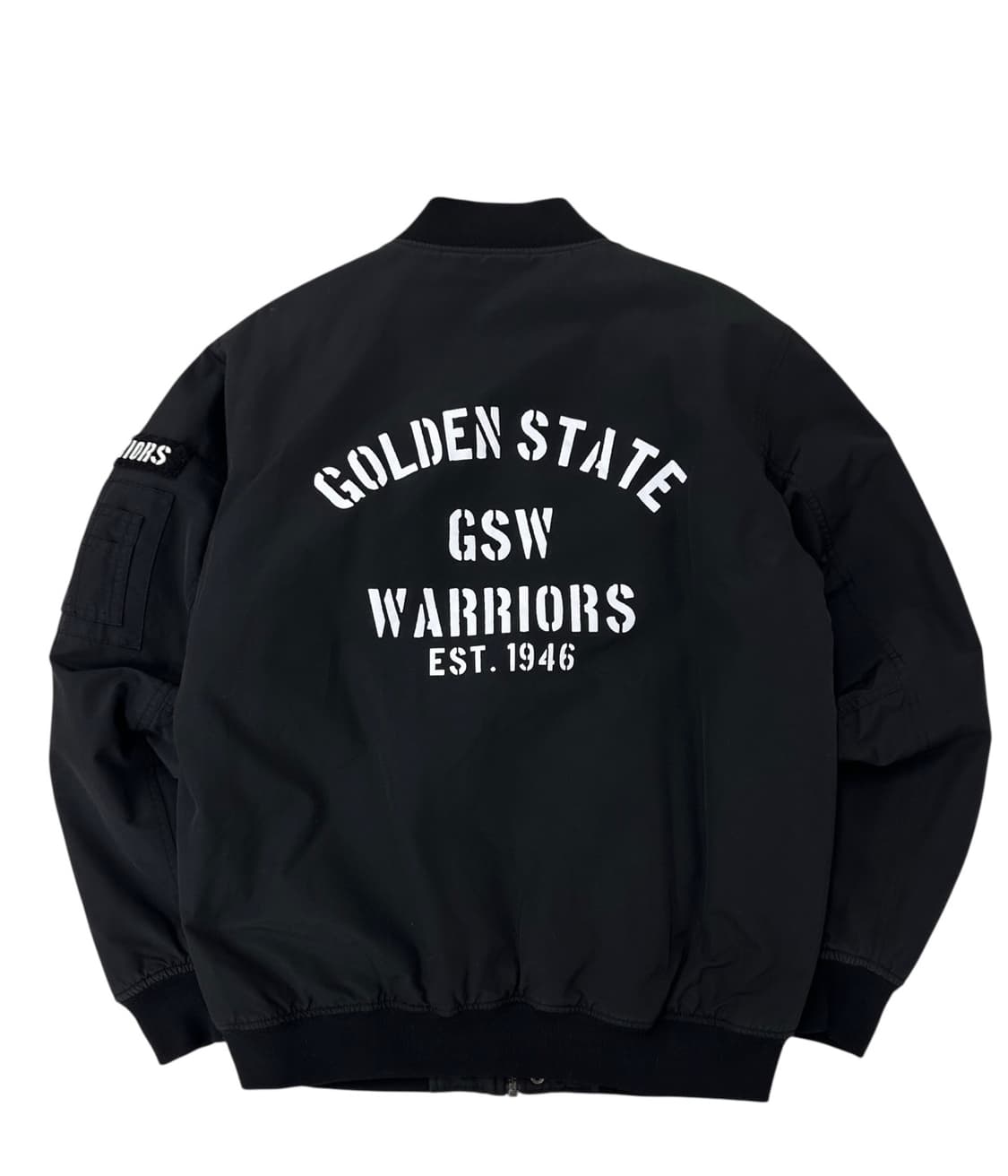 NBA 골든스테이트 누빔 MA-1 항공점퍼 블랙 (M) 상품이미지9