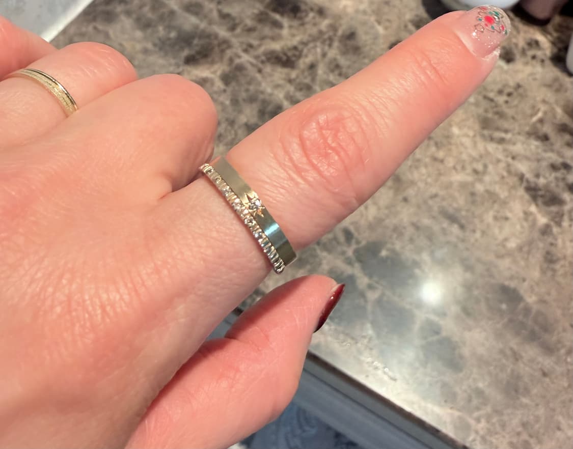 14k 꼬냑다이아 링 상품이미지2