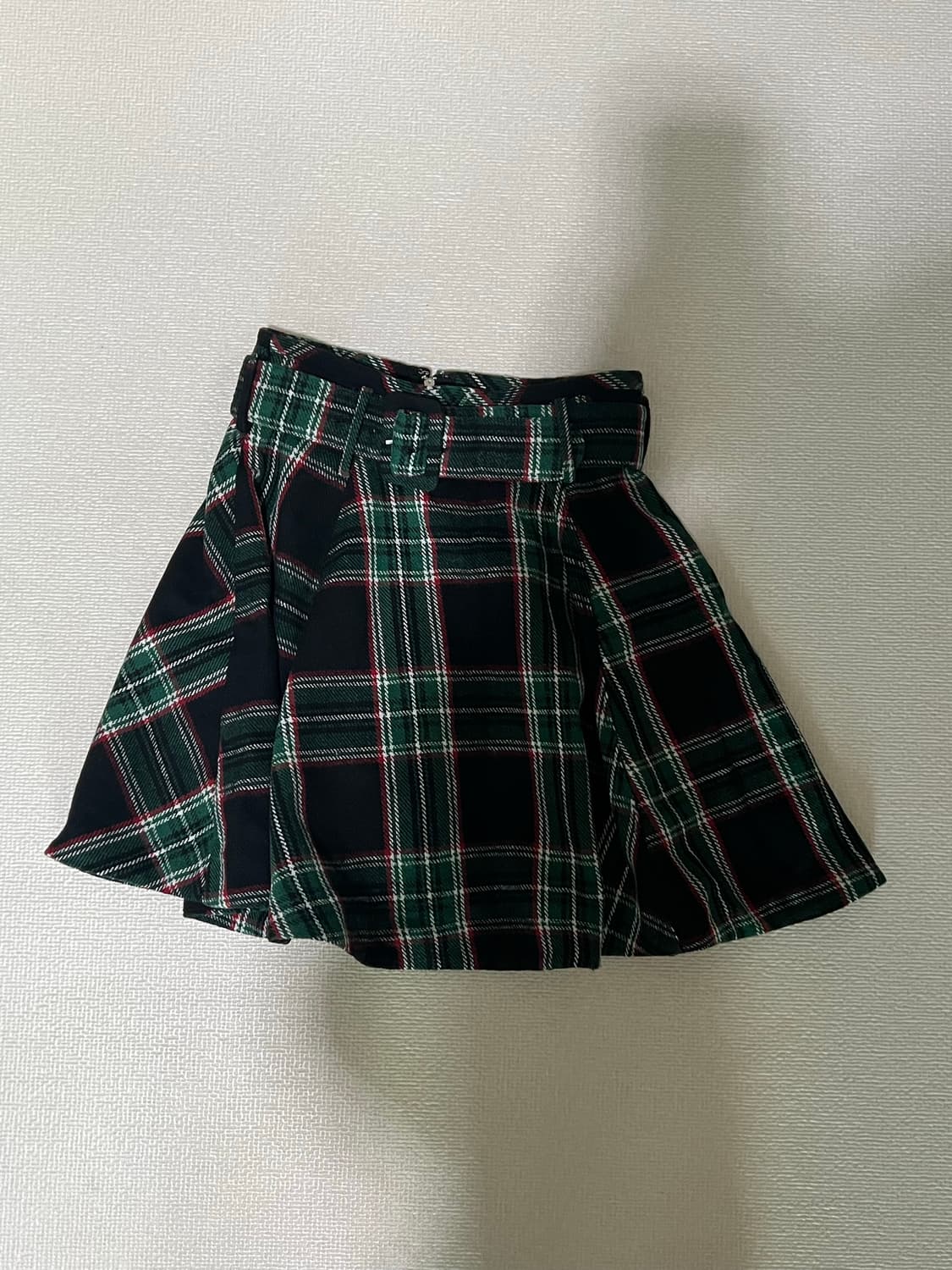 기모 체크 a라인 스커트 상품이미지3