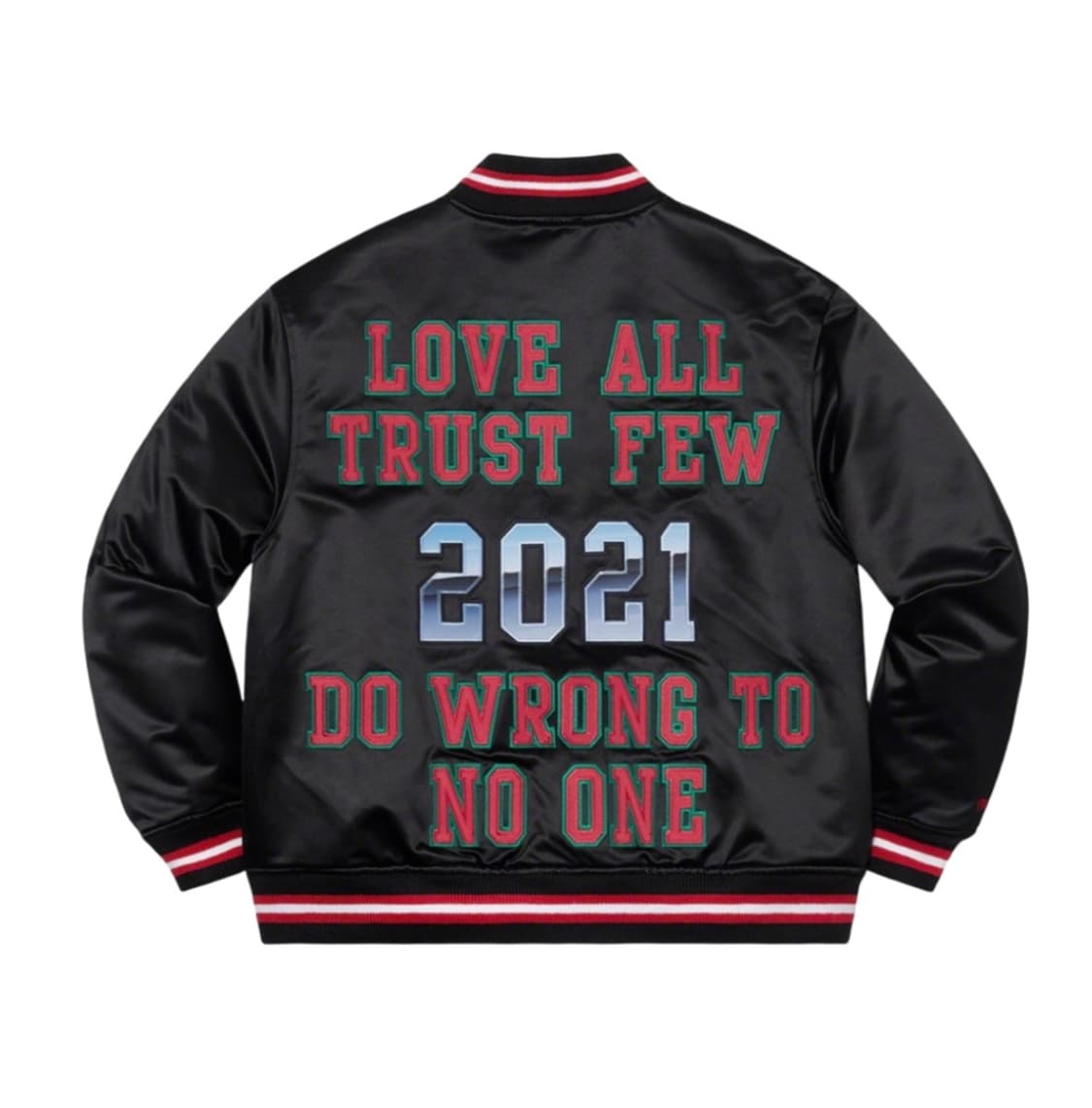 슈프림 x 미첼앤네스 사틴 바시티 자켓 L 상품이미지2