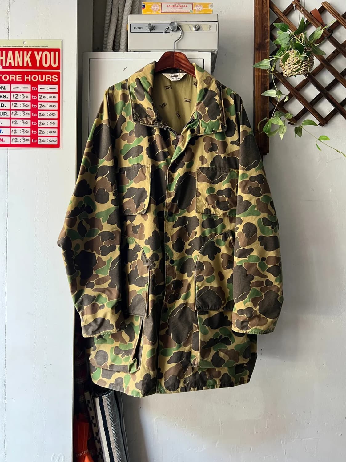 [XL]80's USA 빈티지 덕카모 고어텍스 헌팅 자켓 상품이미지1