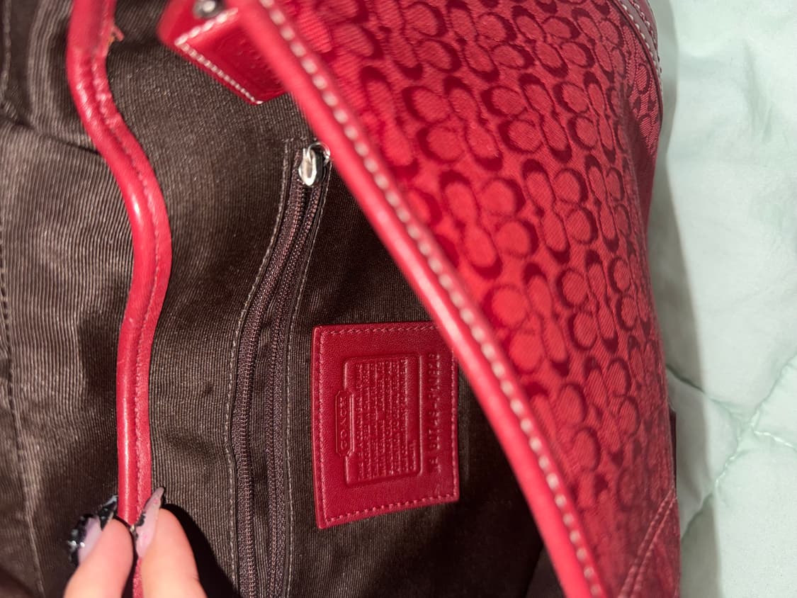 코치 레드 숄더백 호보백  상품이미지3