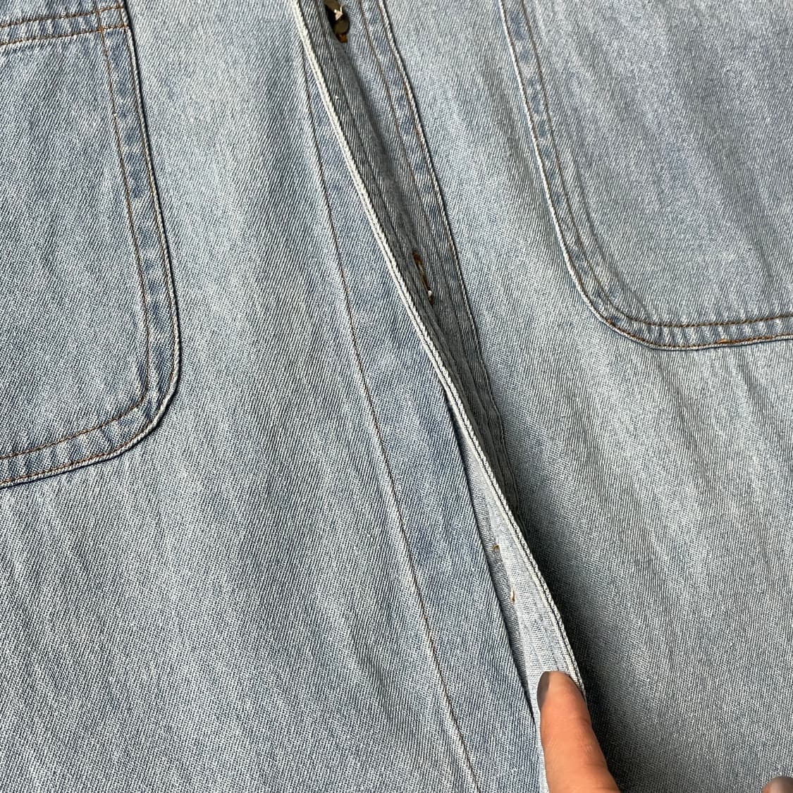 UNKNOWN 빈티지 코튼 데님 셔츠 A00694 상품이미지5