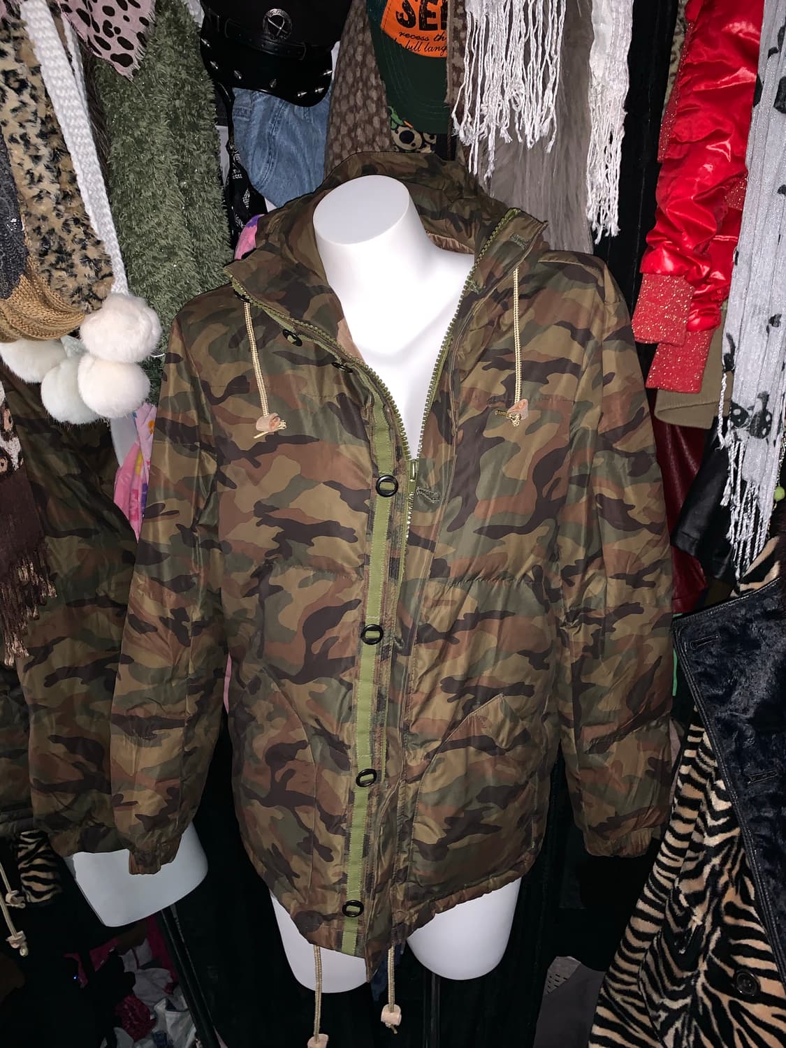 y2k 그런지 야상 카모 패딩 상품이미지4