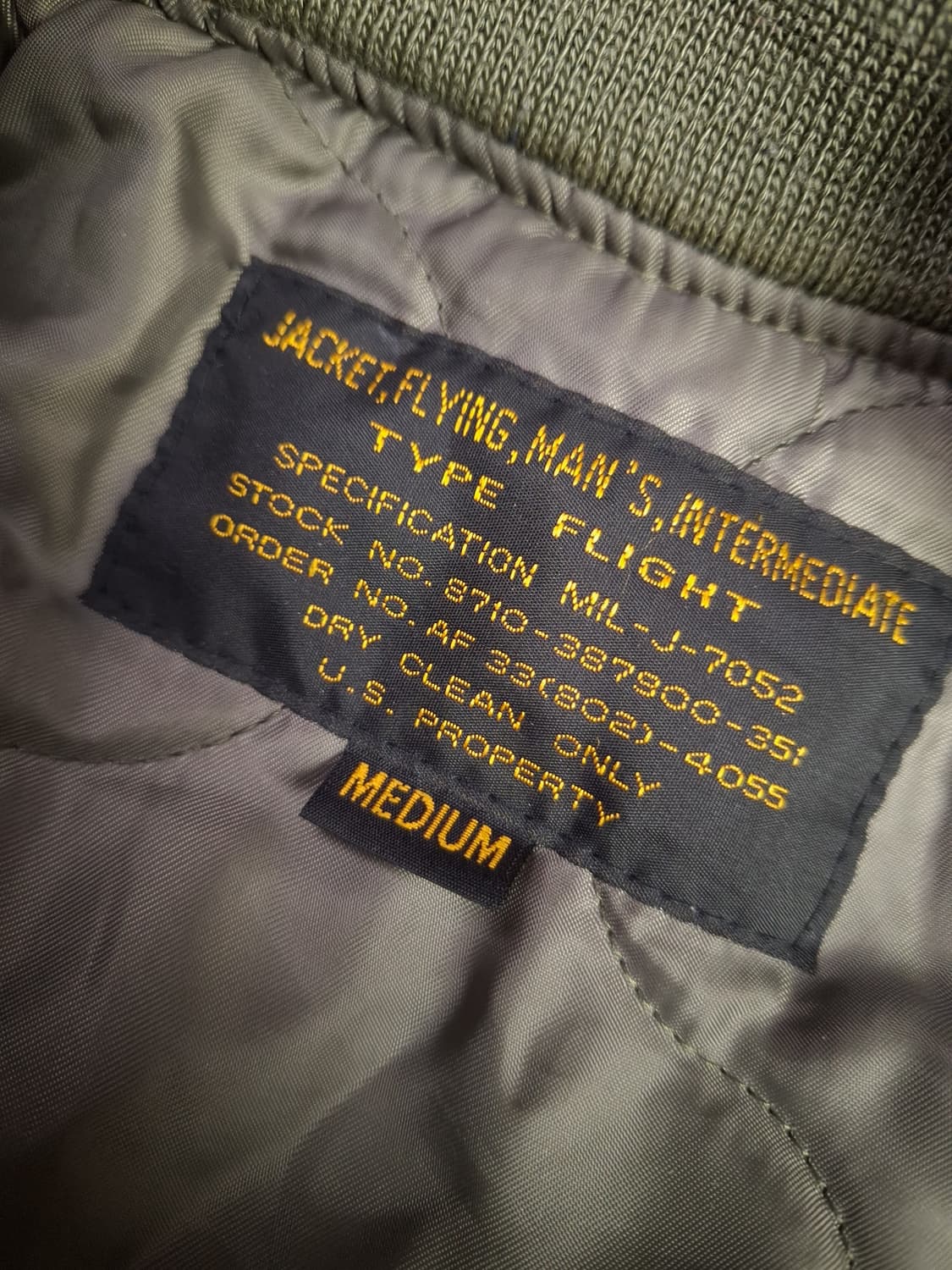 특A 빈티지 밀리터리 미공군 TYPE 항공자켓 상품이미지6