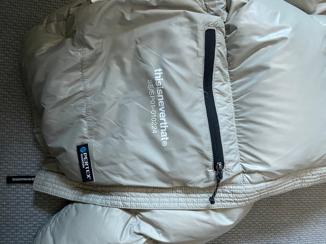 디스이즈네버댓 퍼텍스 다운 자켓 베이지 L 상품이미지5