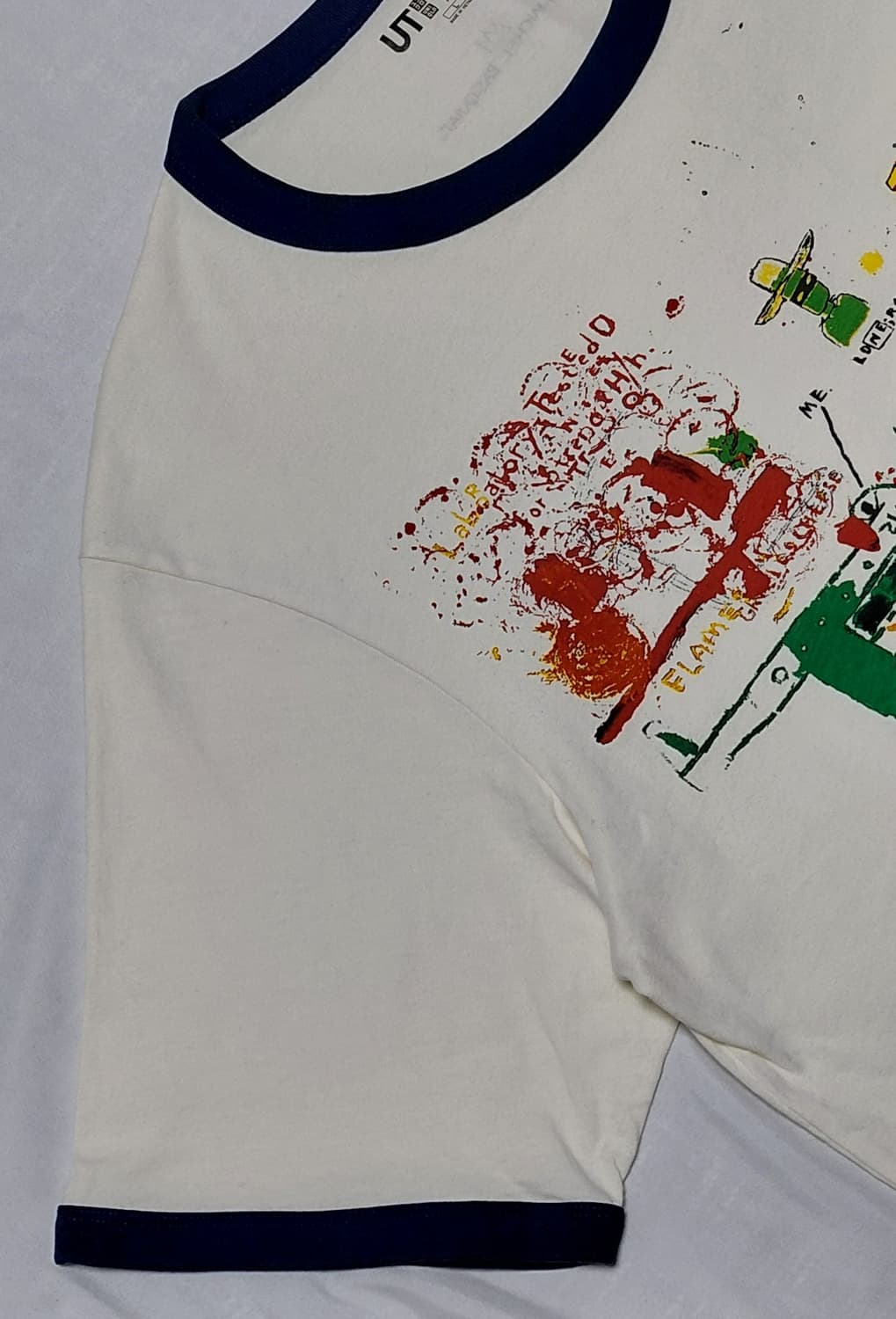 [L] 유니클로 UT 아카이브 x 장 미쉘 바스키아 링거 티셔츠 상품이미지4