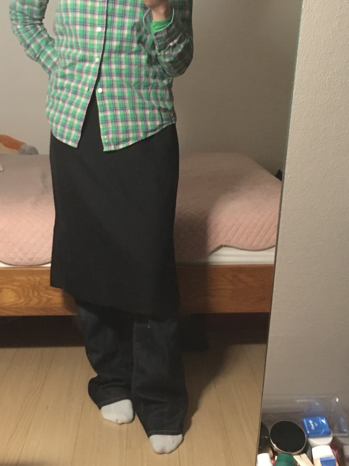 일제 빈티지 미디 스커트 상품이미지3