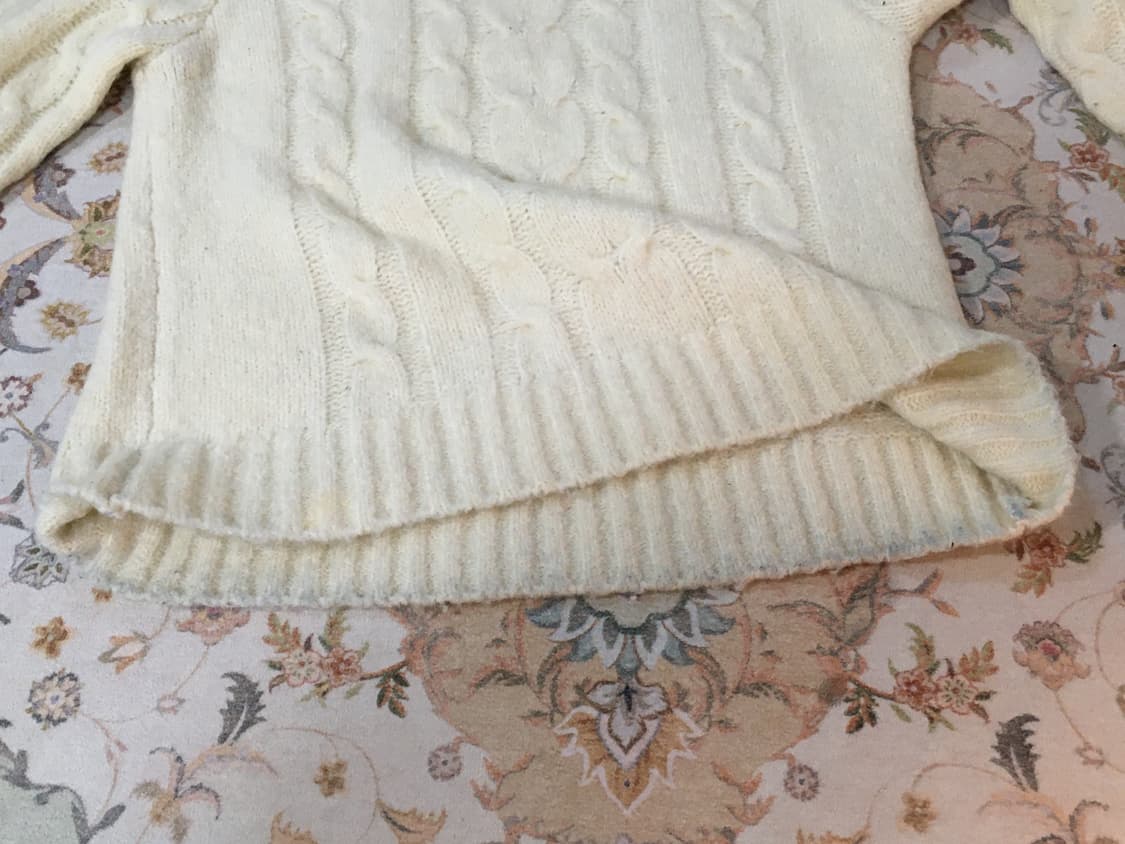 사만사먼스 아이보리 꽈배기 니트 상품이미지6