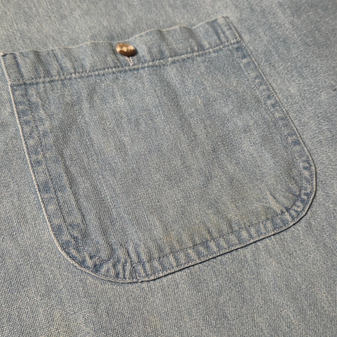 VANTAGE 빈티지 버튼다운칼라 데님 셔츠 A00647 상품이미지4