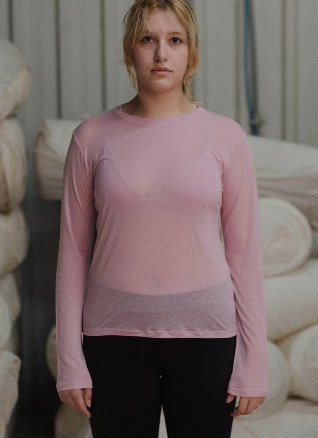 Long Sleeve Tee / Pink 상품이미지1