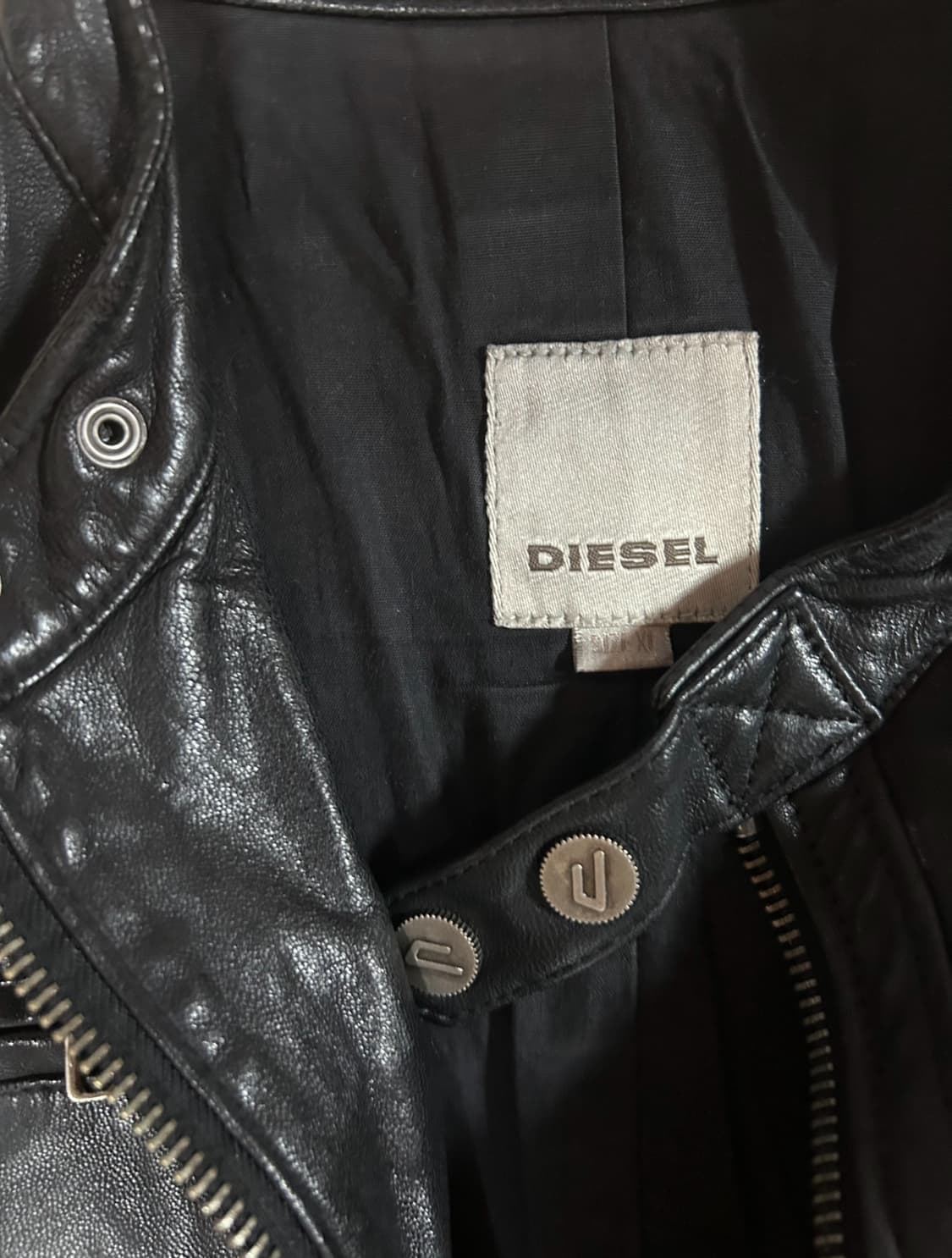 디젤 레더 레이싱 자켓 xl 상품이미지3