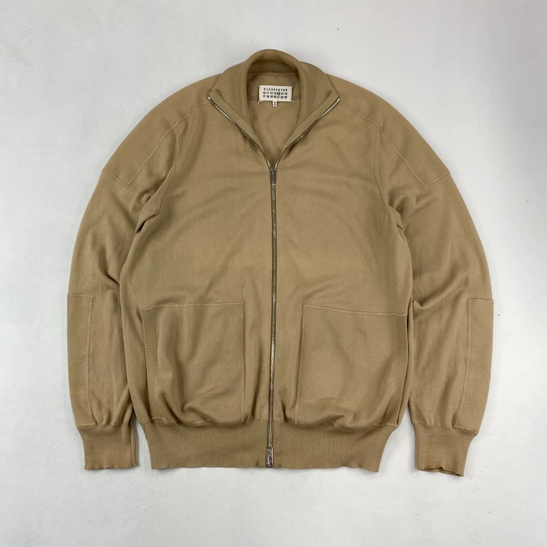 마르지엘라 백 스티치 코튼 니트 집업 (100) 상품이미지1