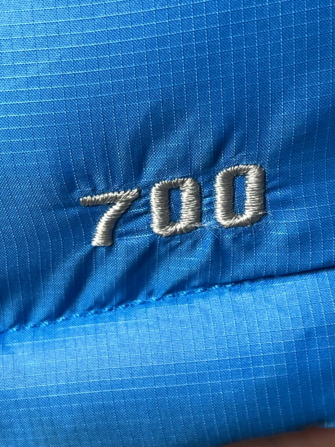 S / 90)노스페이스 700 패딩 조끼 눕시  구스다운 스카이블루 상품이미지8