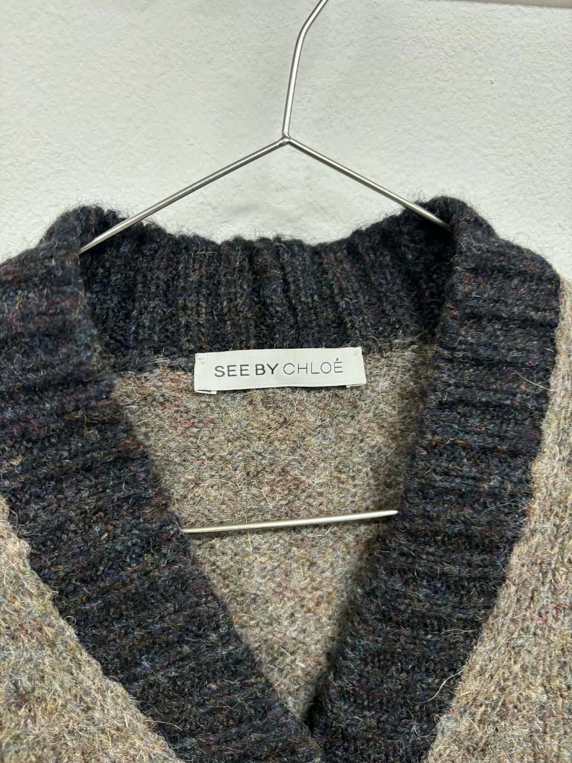[82] 씨바이 끌로에 한섬 매장판 모헤어 울 니트 가디건 상품이미지6