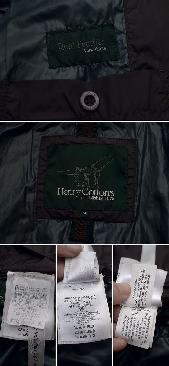 헨리코튼 오리지널 다이아몬드 퀼팅 다운 자켓 (50 / 100+) 상품이미지10