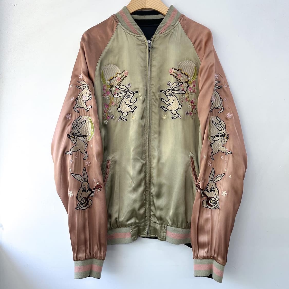 비상백려 츠키노 우사기 리버시블 사틴 수베니어 스카쟌 상품이미지8