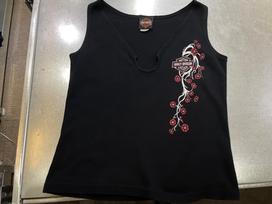 (M) USA Harley Davidson 할리 프린팅 슬리브리스 나시 상품이미지7
