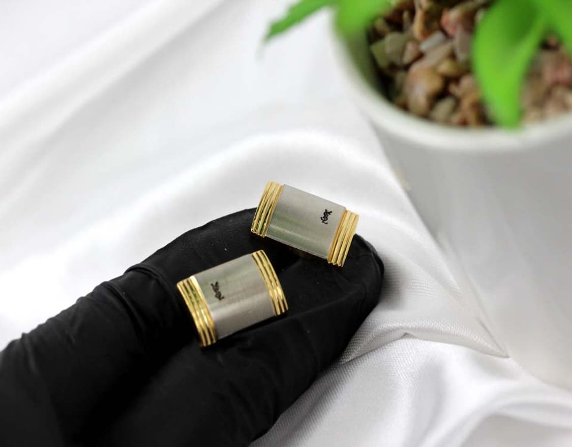 입생로랑 B+등급 남자 명품 커프스 빈티지 상품이미지4