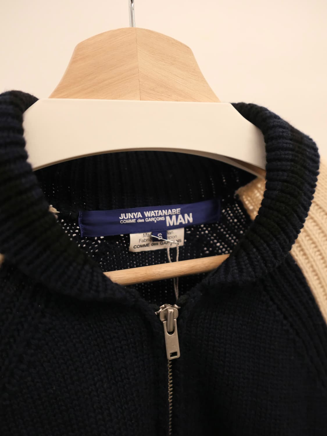 준야 와타나베 니트 블루종 상품이미지3