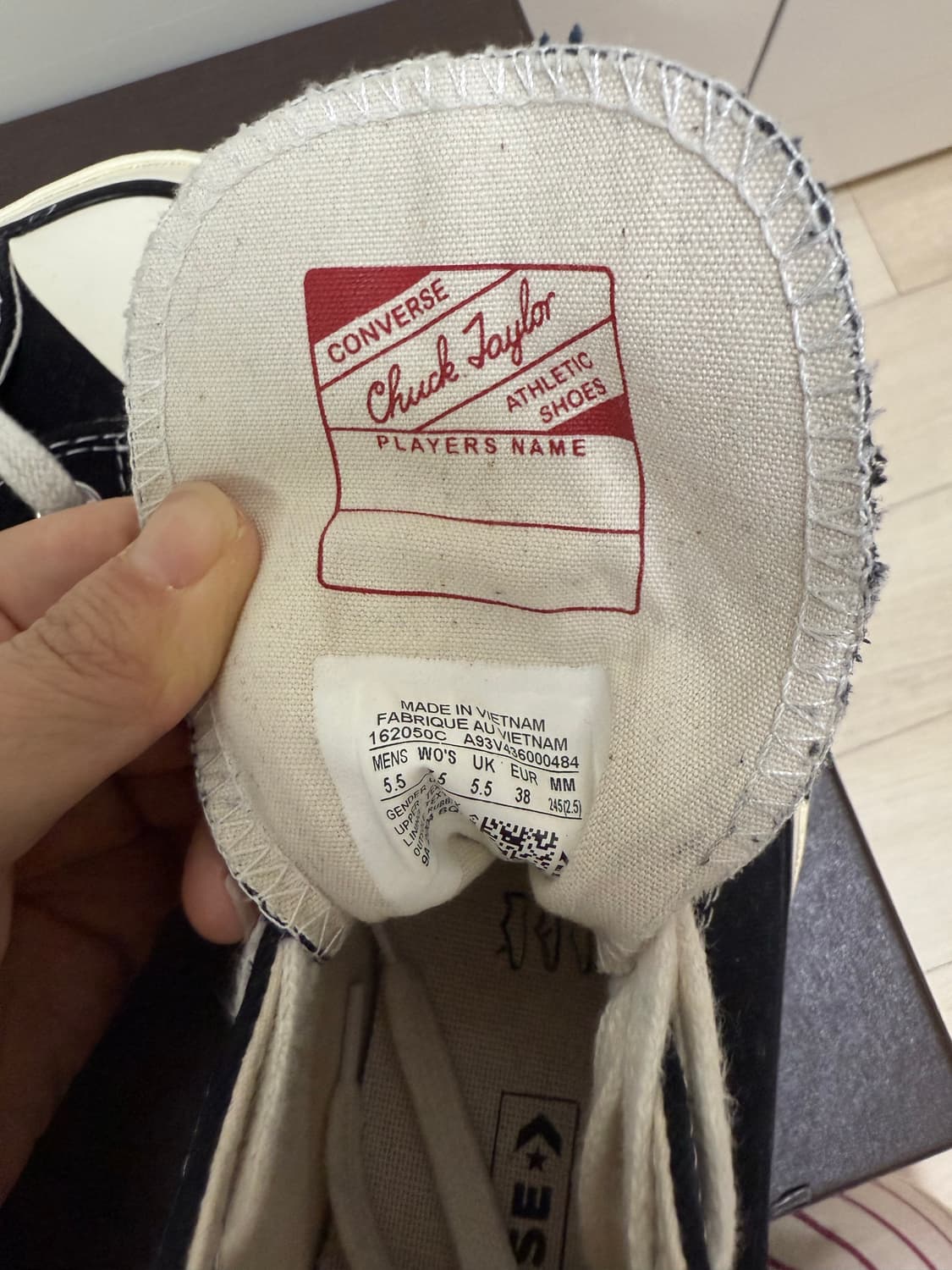 컨버스 척테일러 70 하이 블랙 245 상품이미지8