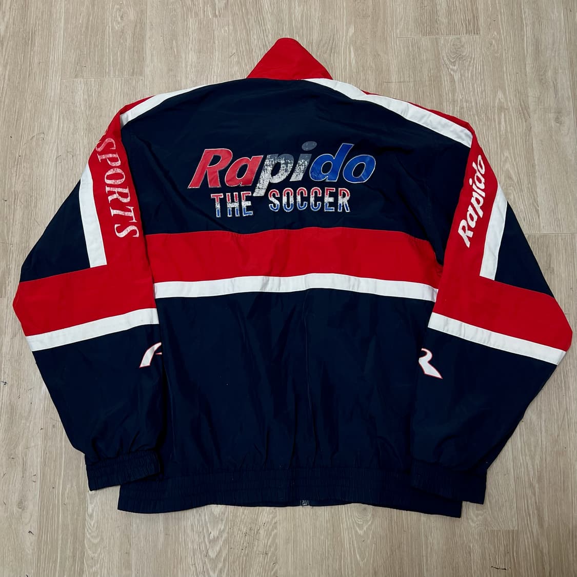 라피도 올드스쿨 빅로고 스포츠 바람막이 자켓 XXL/110  상품이미지1