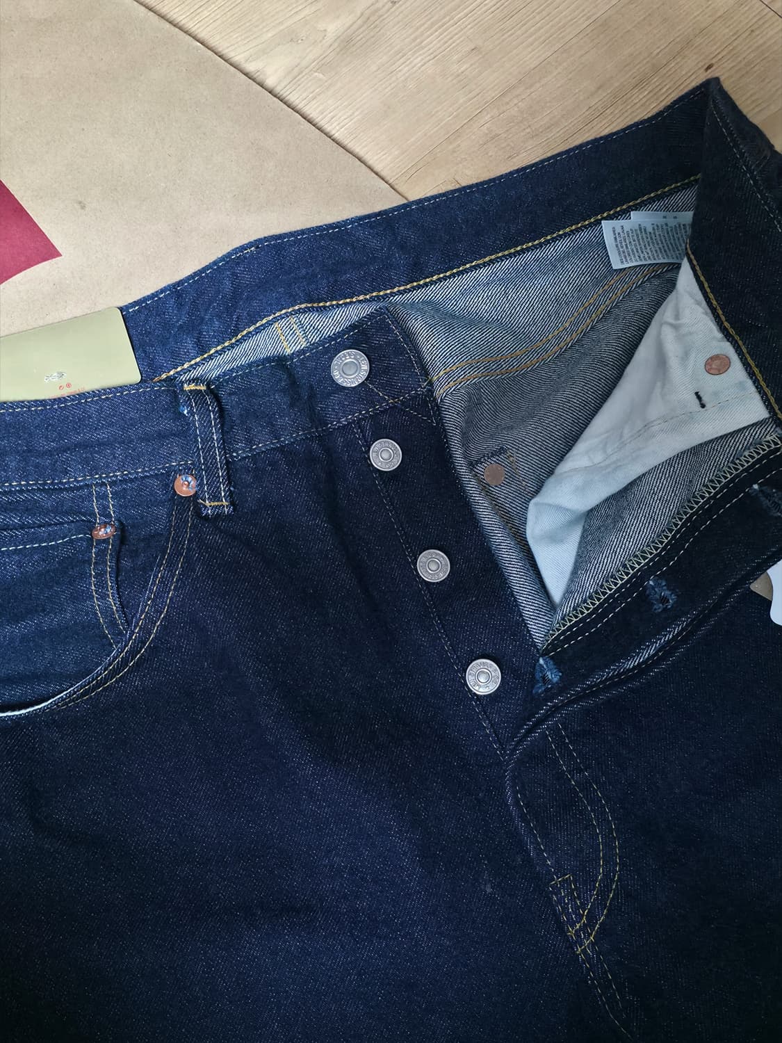 (신품급)리바이스 LVC 1955 501XX 진 RINSE W34 L32 상품이미지3