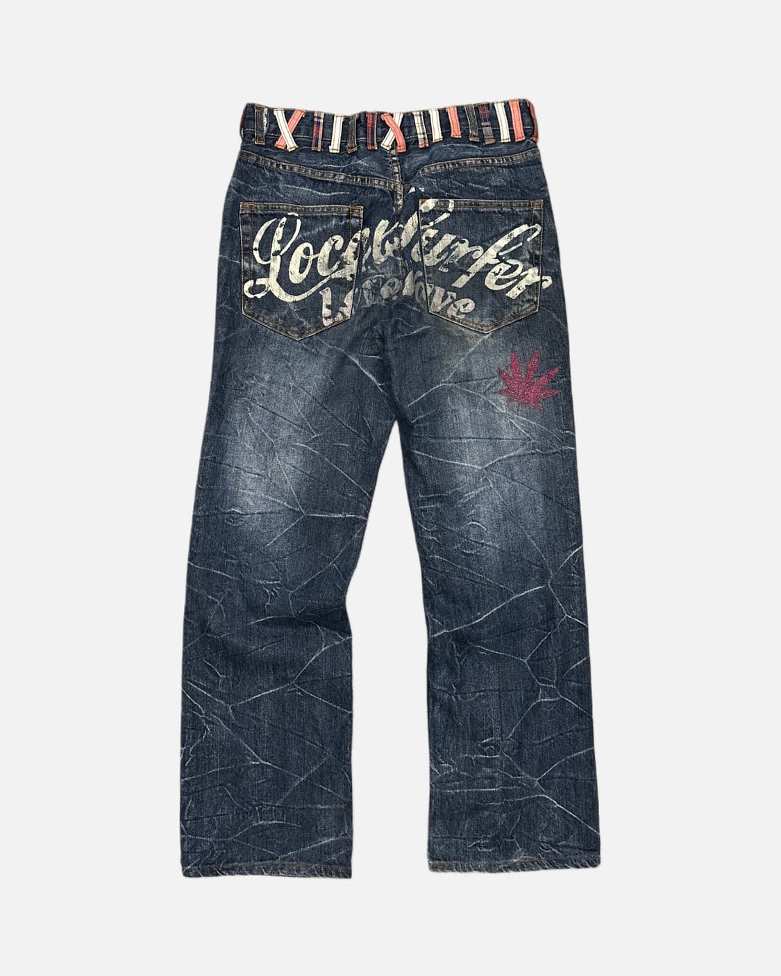 NYLAUS beltloop detail printing jean 상품이미지5