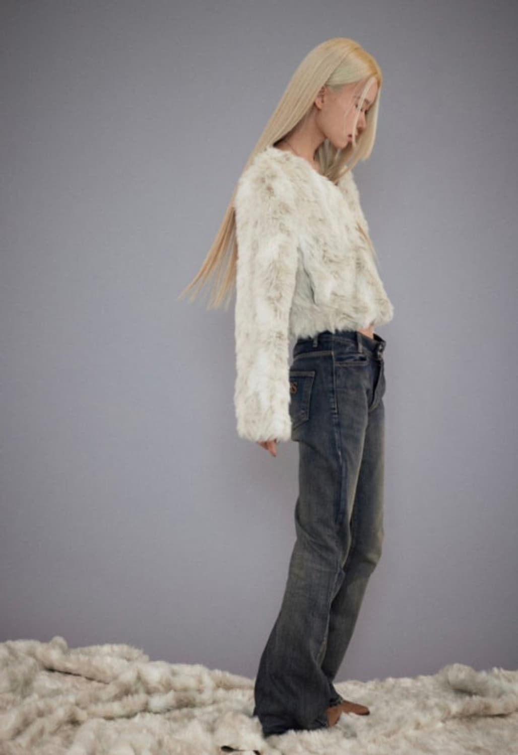 애즈온 퍼자켓 블랙 상품이미지5