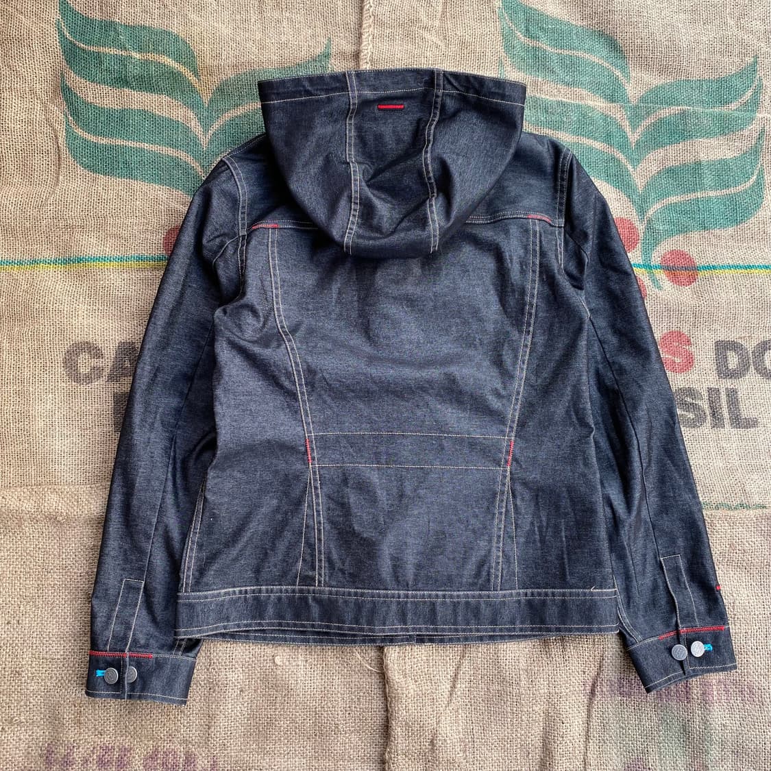 [95] 00s FUBU Y2K 데님 후드 자켓 상품이미지5