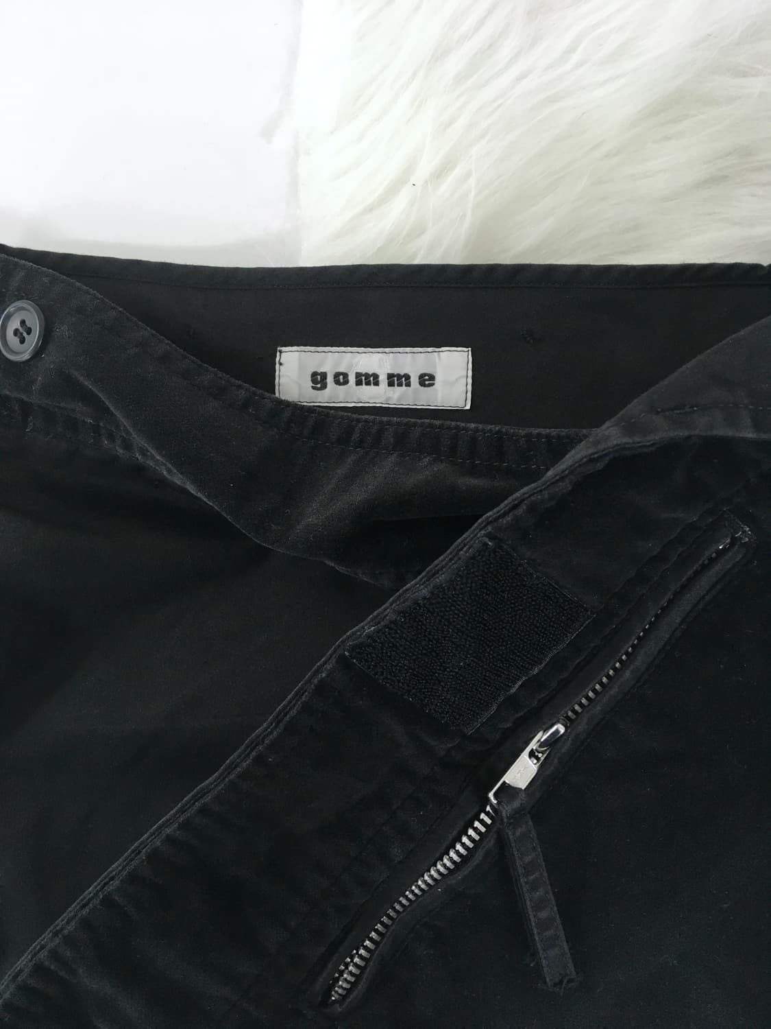 고무 프릴 패치 랩 스커트 상품이미지8