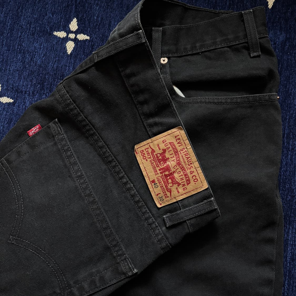 00s 리바이스 550 배기 핏 블랙진 상품이미지3