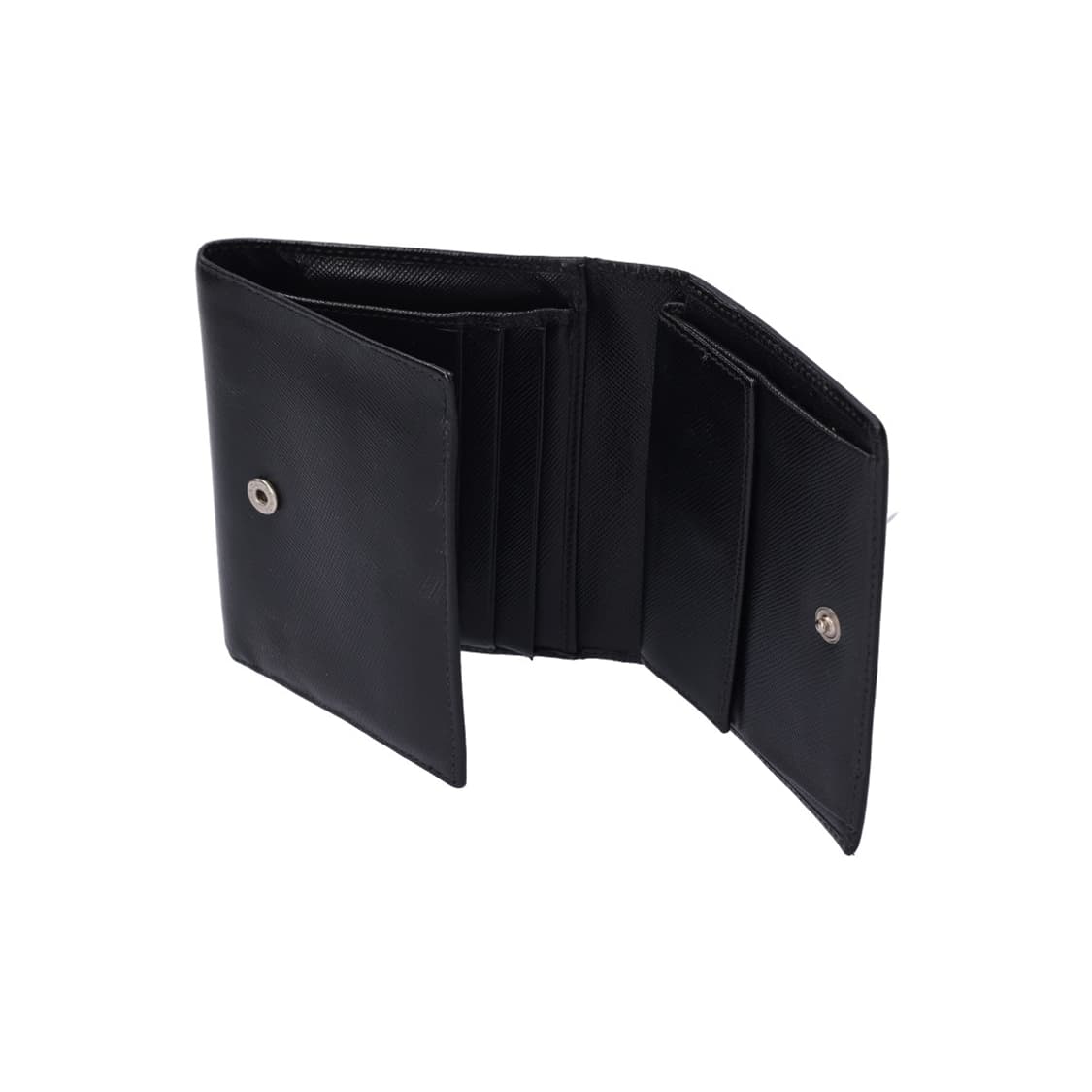 프라다 1M0176 스몰 사피아노 레더 지갑 블랙 상품이미지3